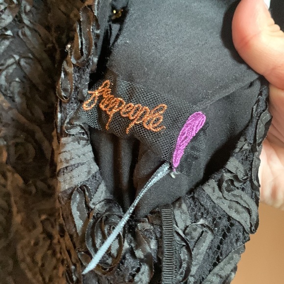 Free people black dress with zipper - Picture 5 of 6